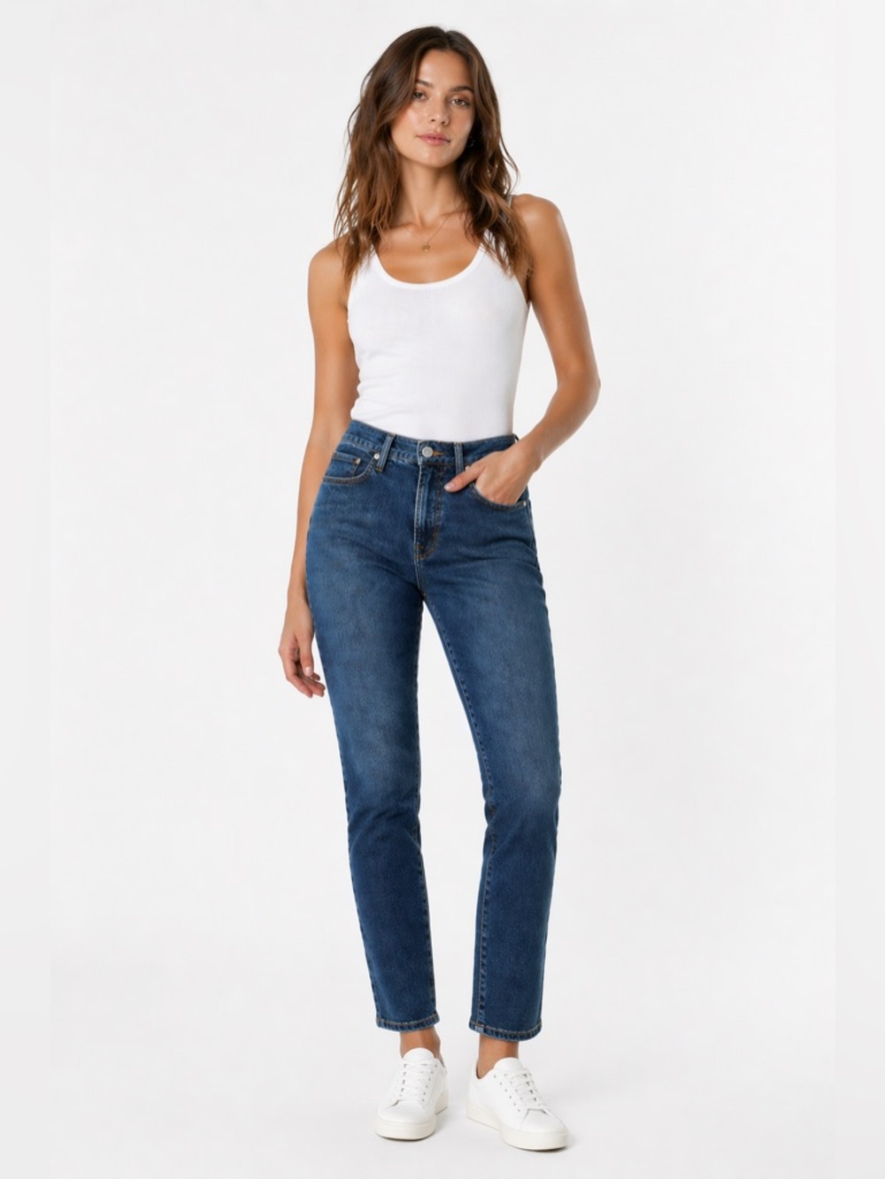 Good American Women’s High Rise Slim Straight Jeans - Size 6/28
